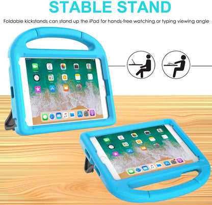 Ipad Mini 5/4/3/2/1 Case for Kids, Durable Shockproof Protective Handle Bumper Stand Cover with 2*Screen Protectors for 7.9 Inch Apple Ipad Mini 5Th/4Th/3Rd/2Nd/1St Generation, Blue