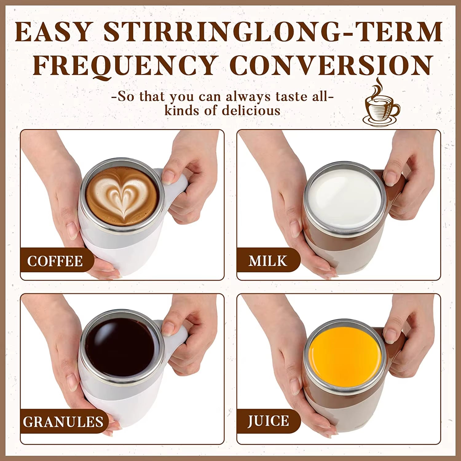Automatic Self-Stirring Mug – Mix Smarter, Sip Smoother